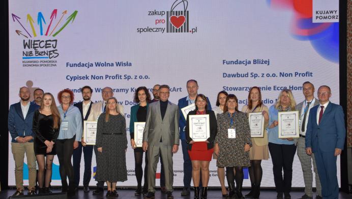 Zdobywcy certyfikatów Zakup Prospołeczny 2025 w województwie kujawsko-pomorskim