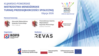 Plansza patronów Turnieju Przedsiębiorczości Społecznej