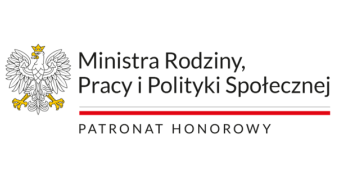 Logo patronatu honorowego Ministry Rodziny, Pracy i Polityki Społecznej