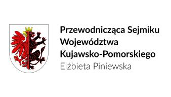 Logo patronatu honorowego Przewodniczącej Sejmiku Województwa Kujawsko-Pomorskiego